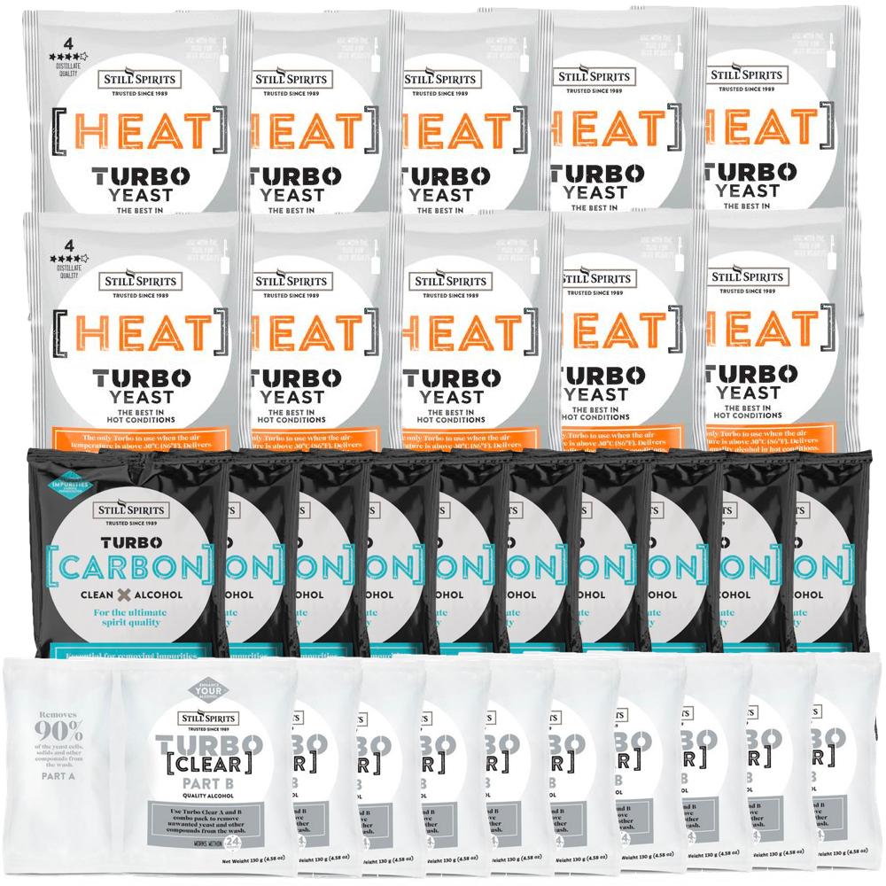 Still Spirits Heat Yeast, Carbon & Clear 10 Pack